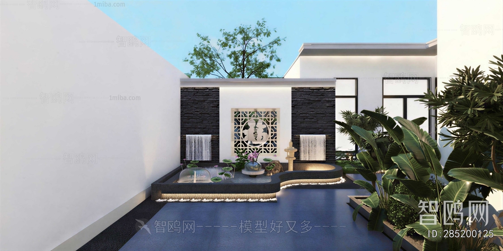New Chinese Style Courtyard/landscape