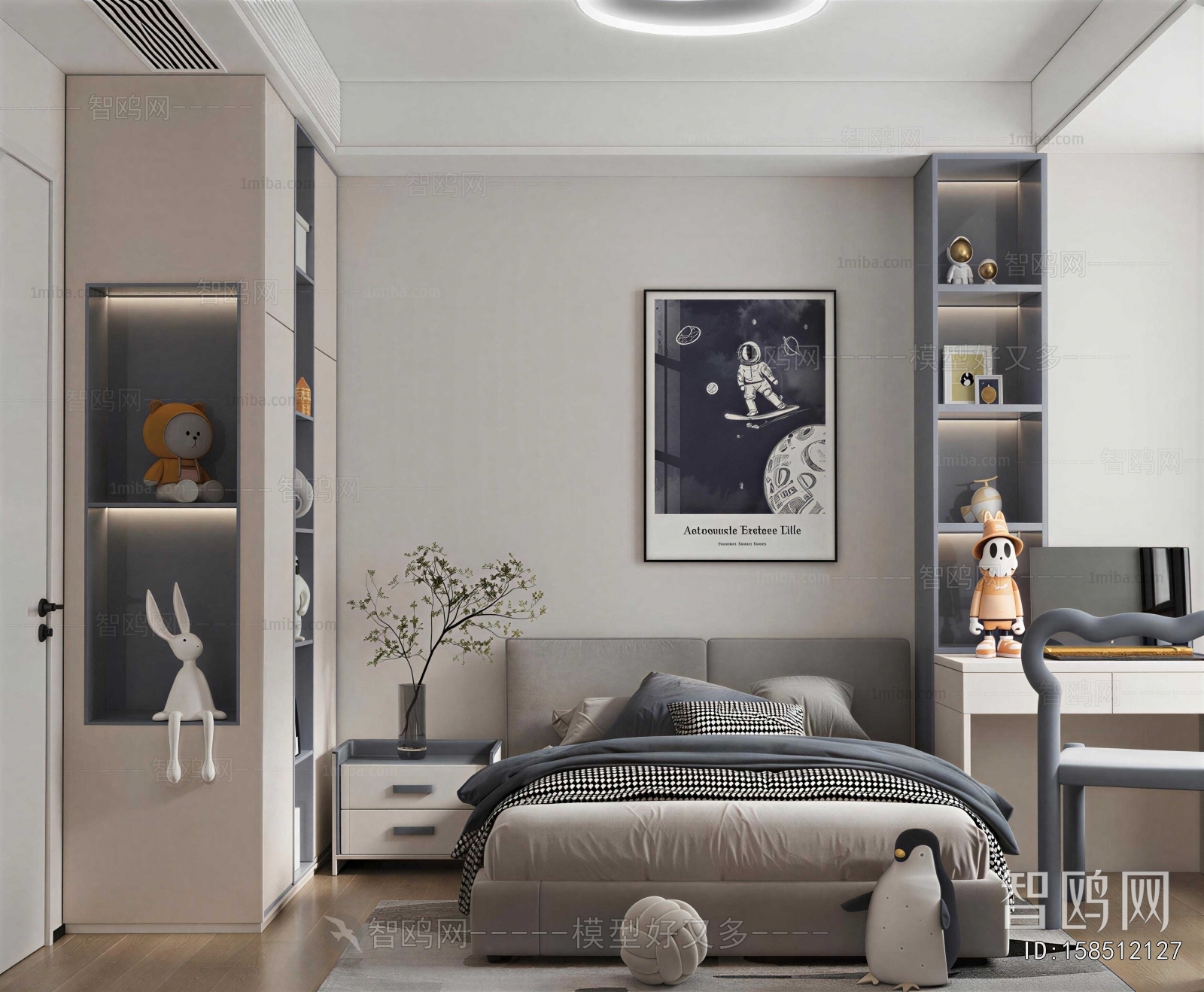 Modern Boy's Room And Son's Room