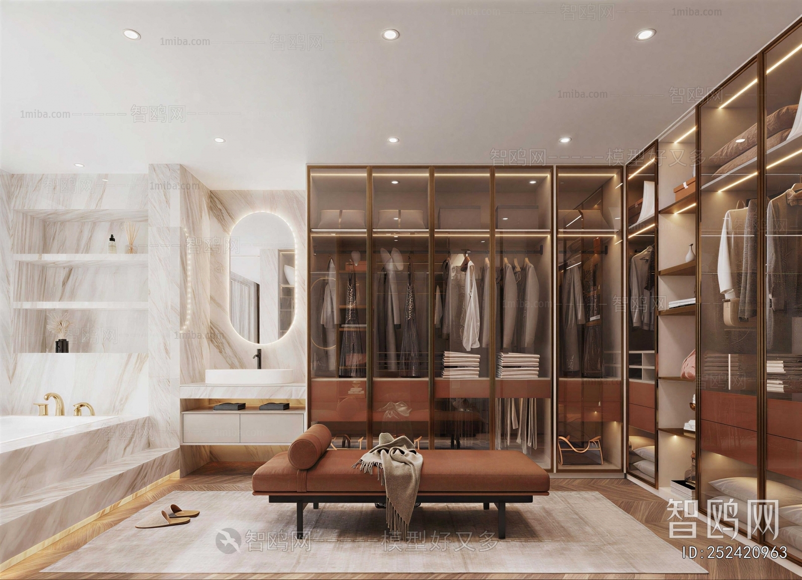 Modern Clothes Storage Area