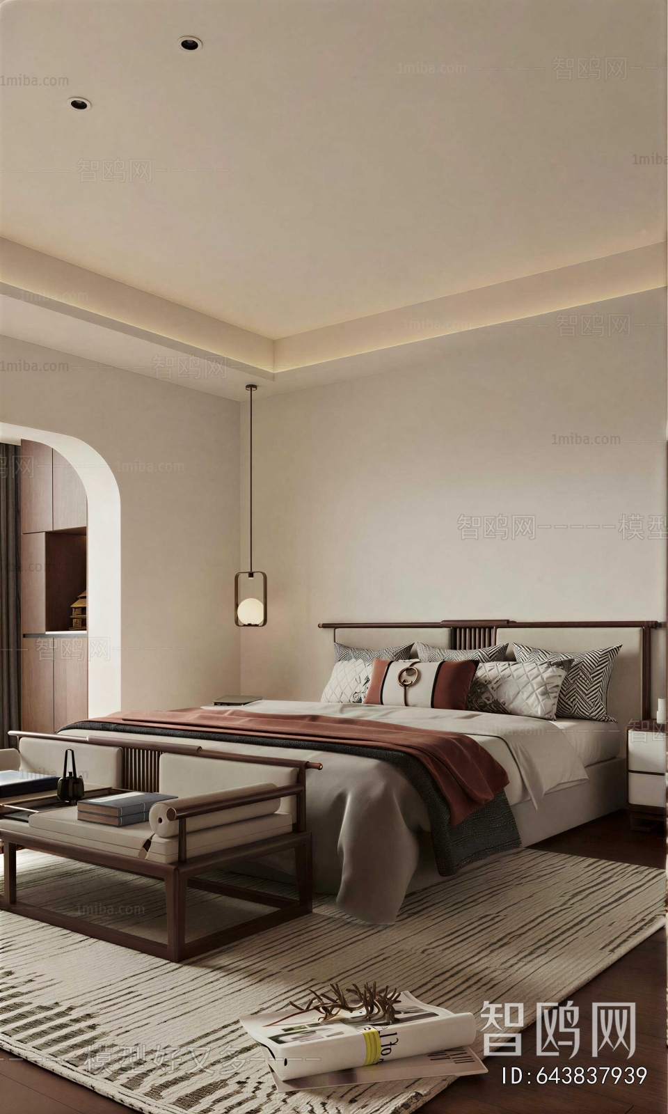 New Chinese Style Bedroom