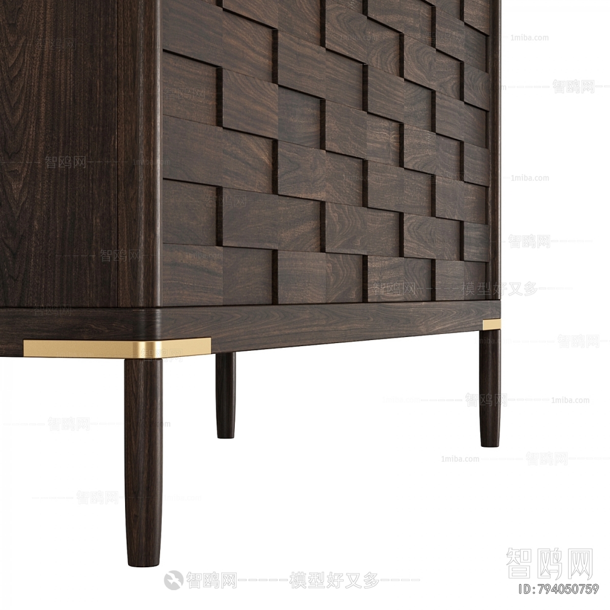 Wabi-sabi Style Side Cabinet