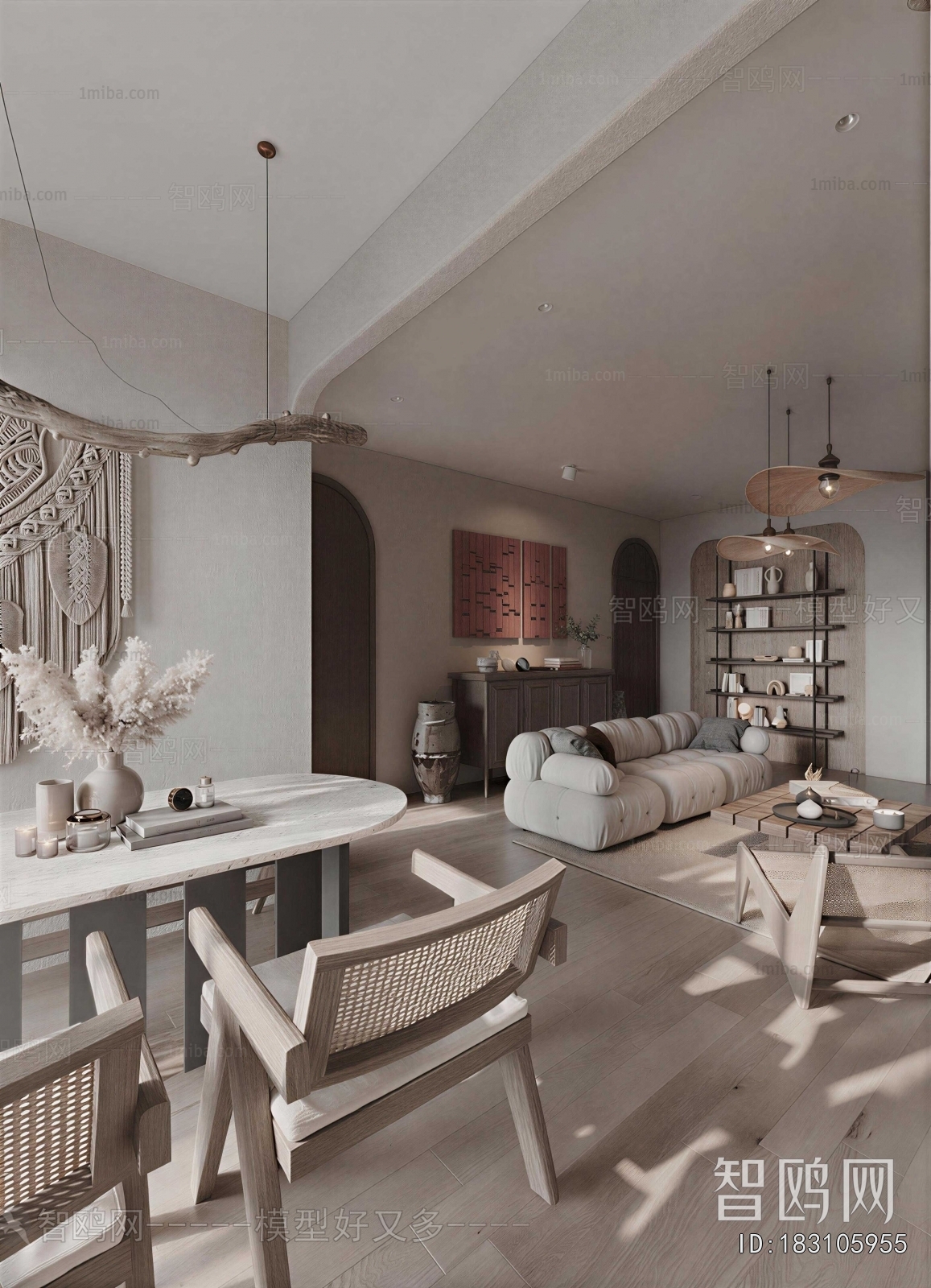 Wabi-sabi Style A Living Room