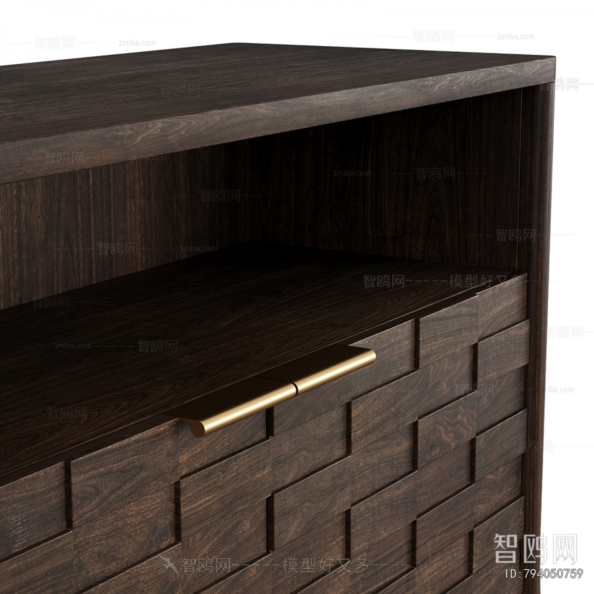 Wabi-sabi Style Side Cabinet