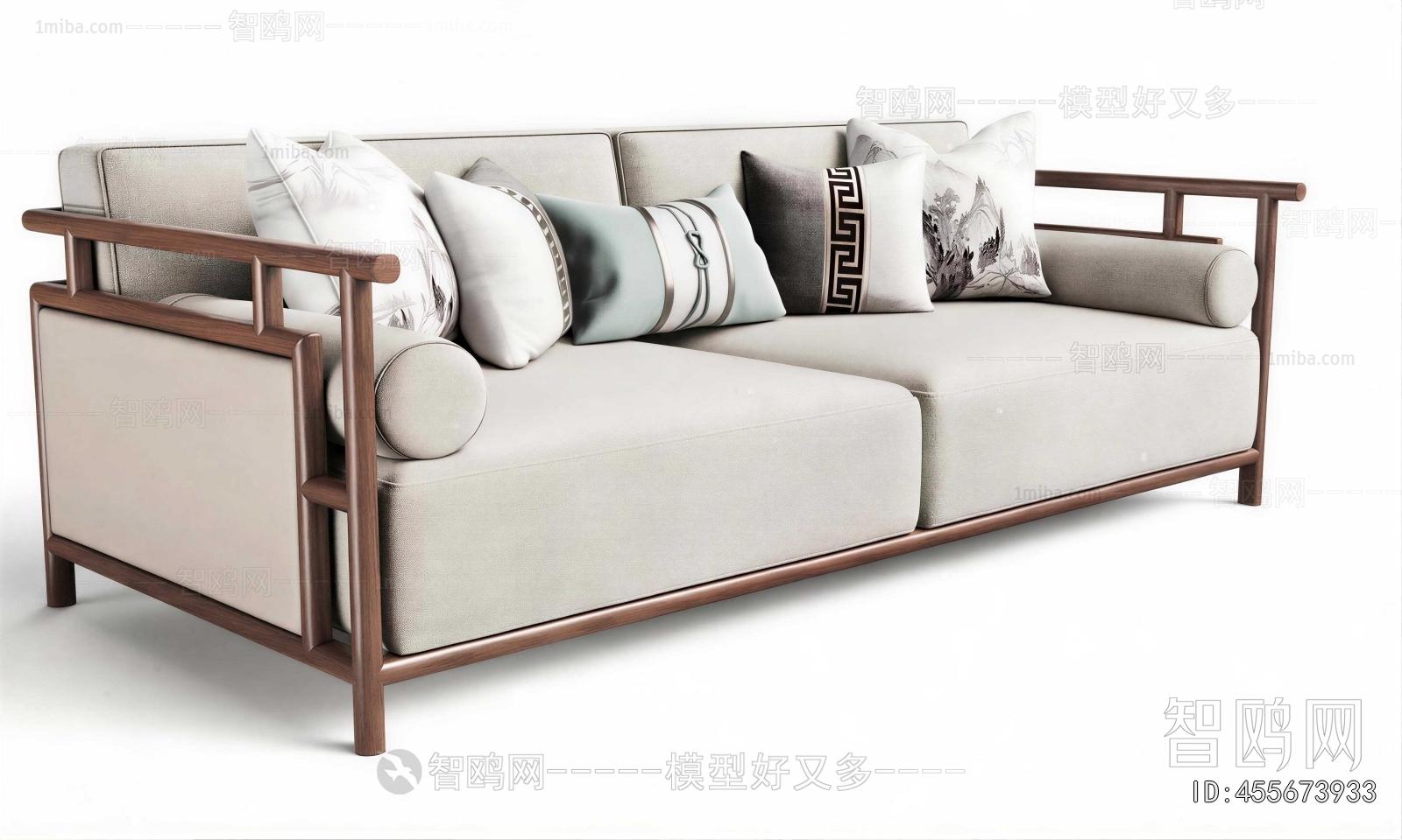 New Chinese Style A Sofa For Two