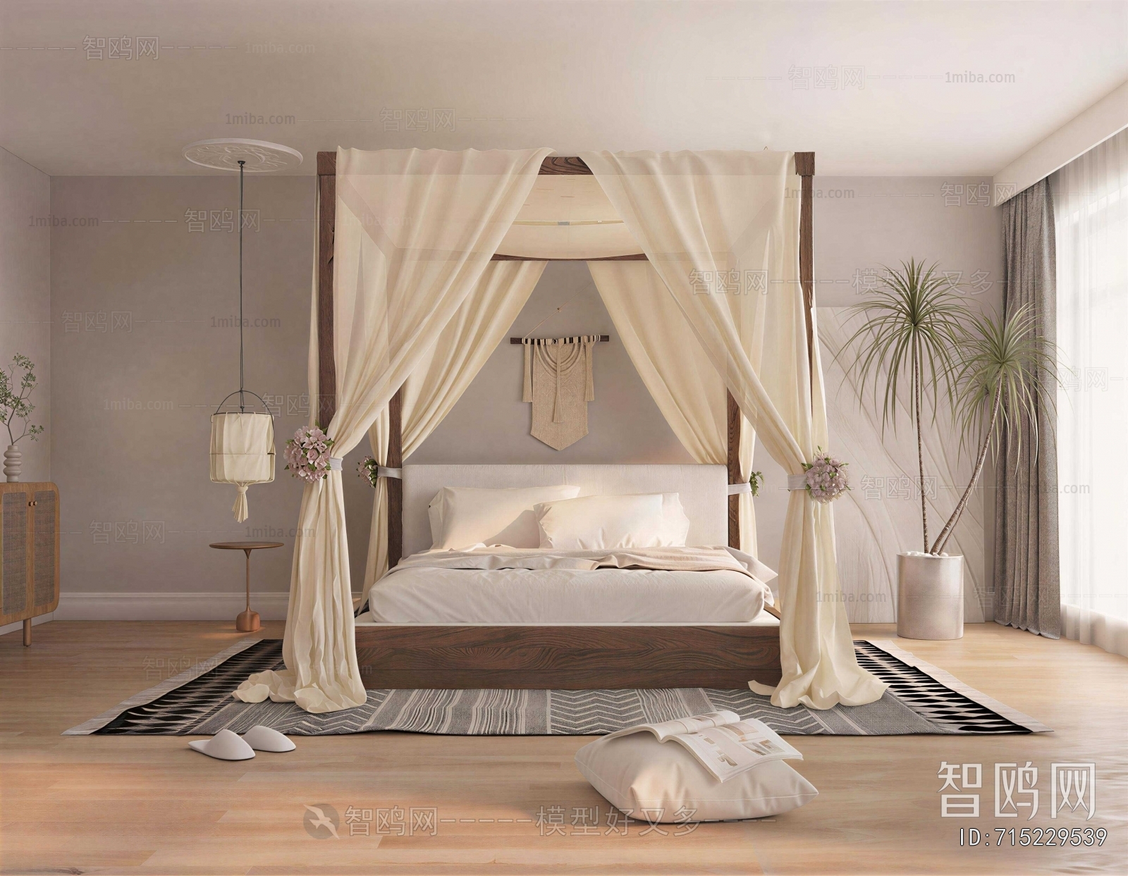 Wabi-sabi Style Bedroom