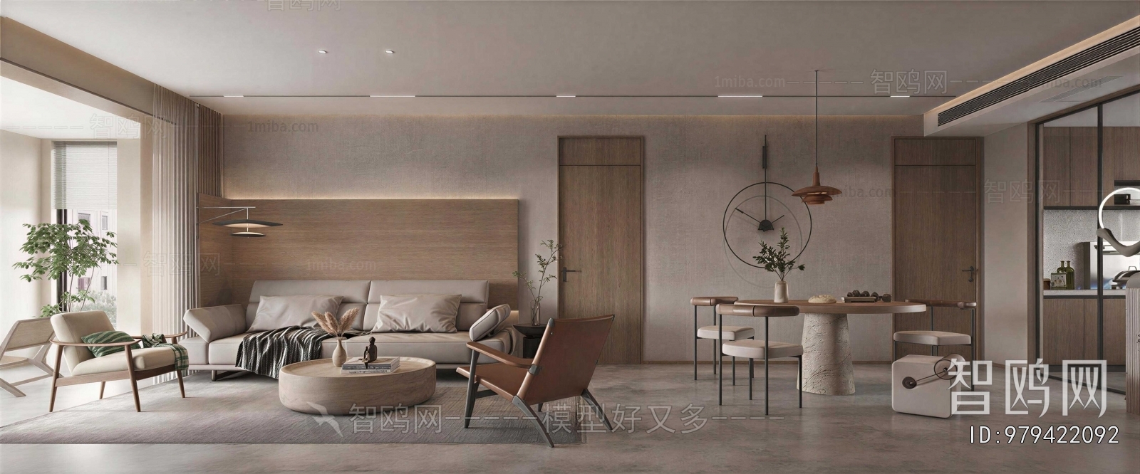 Wabi-sabi Style A Living Room