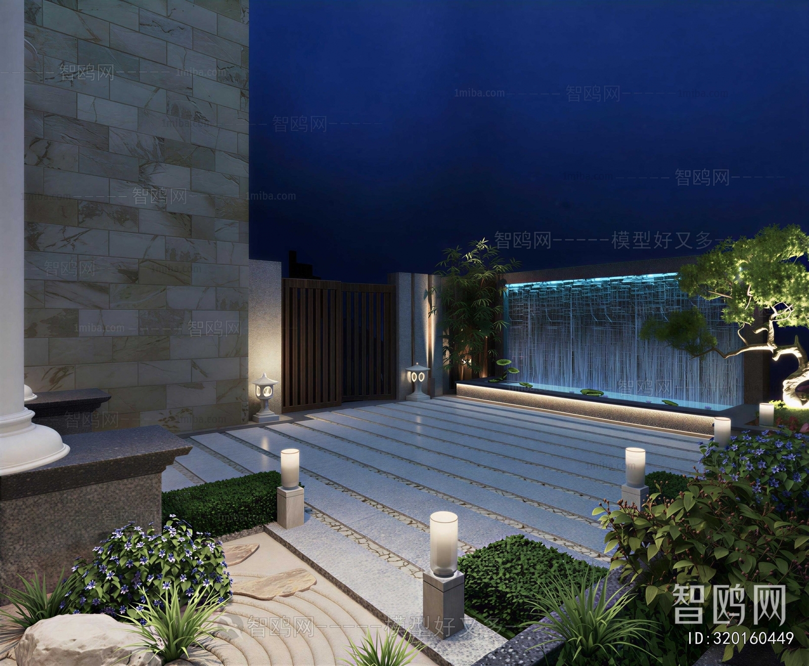 New Chinese Style Courtyard/landscape