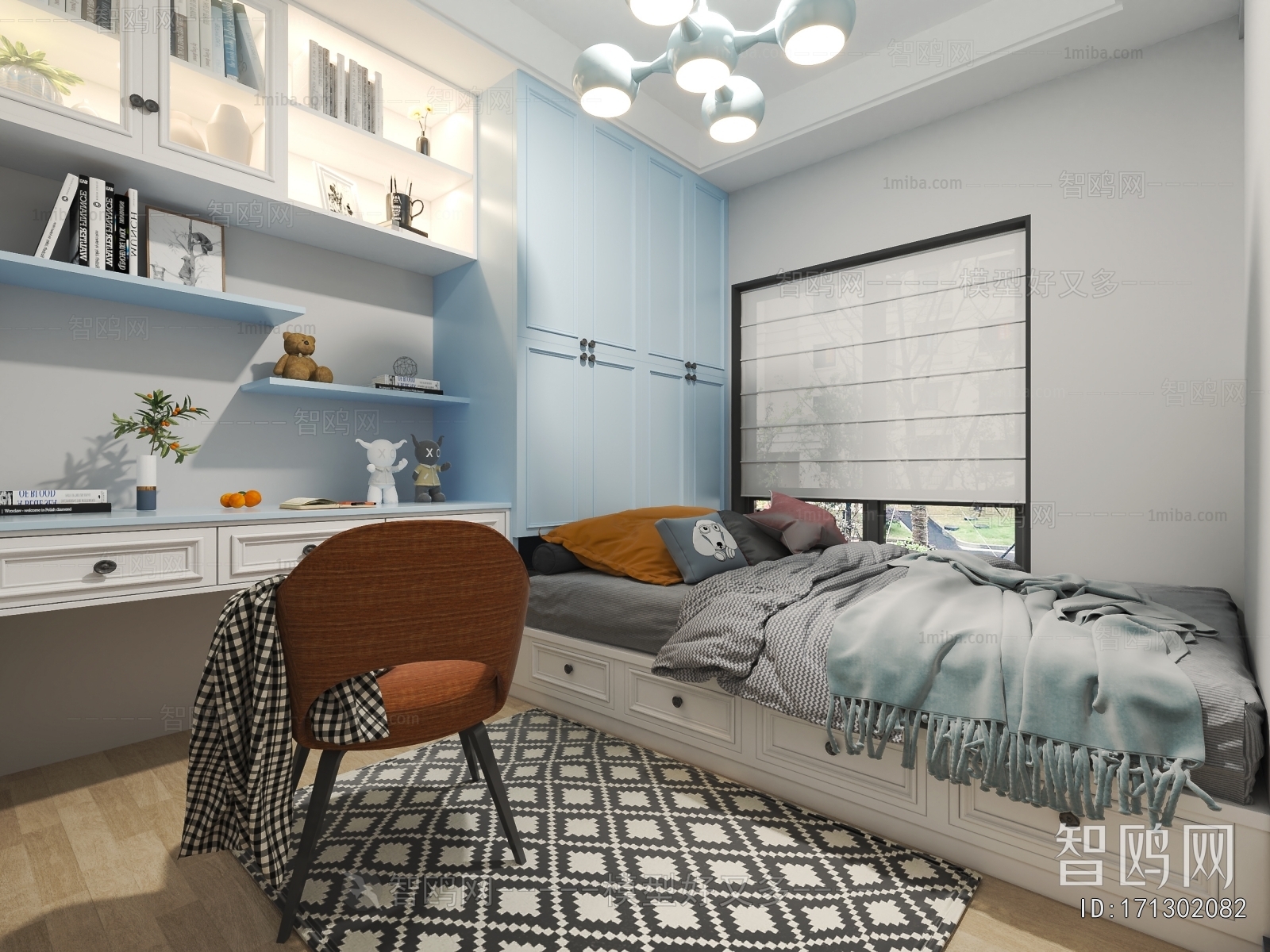New Chinese Style Bedroom