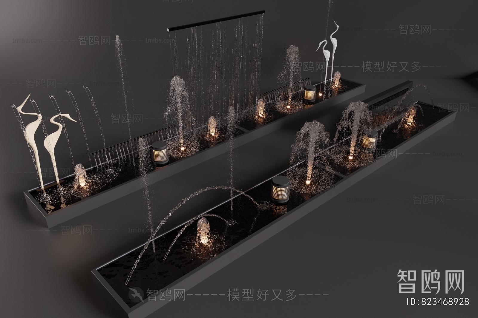 Modern Rockery Waterscape