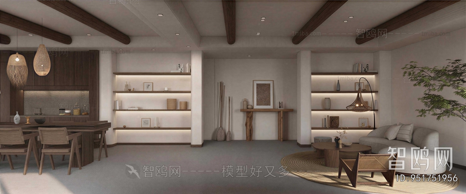 Wabi-sabi Style A Living Room