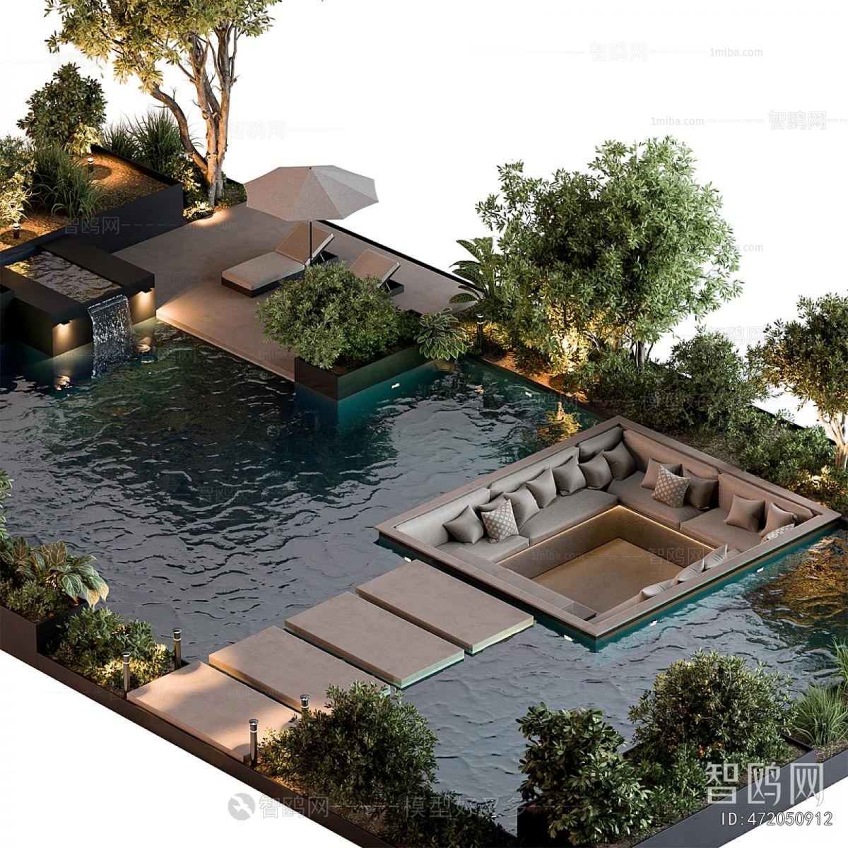 Modern Courtyard/landscape