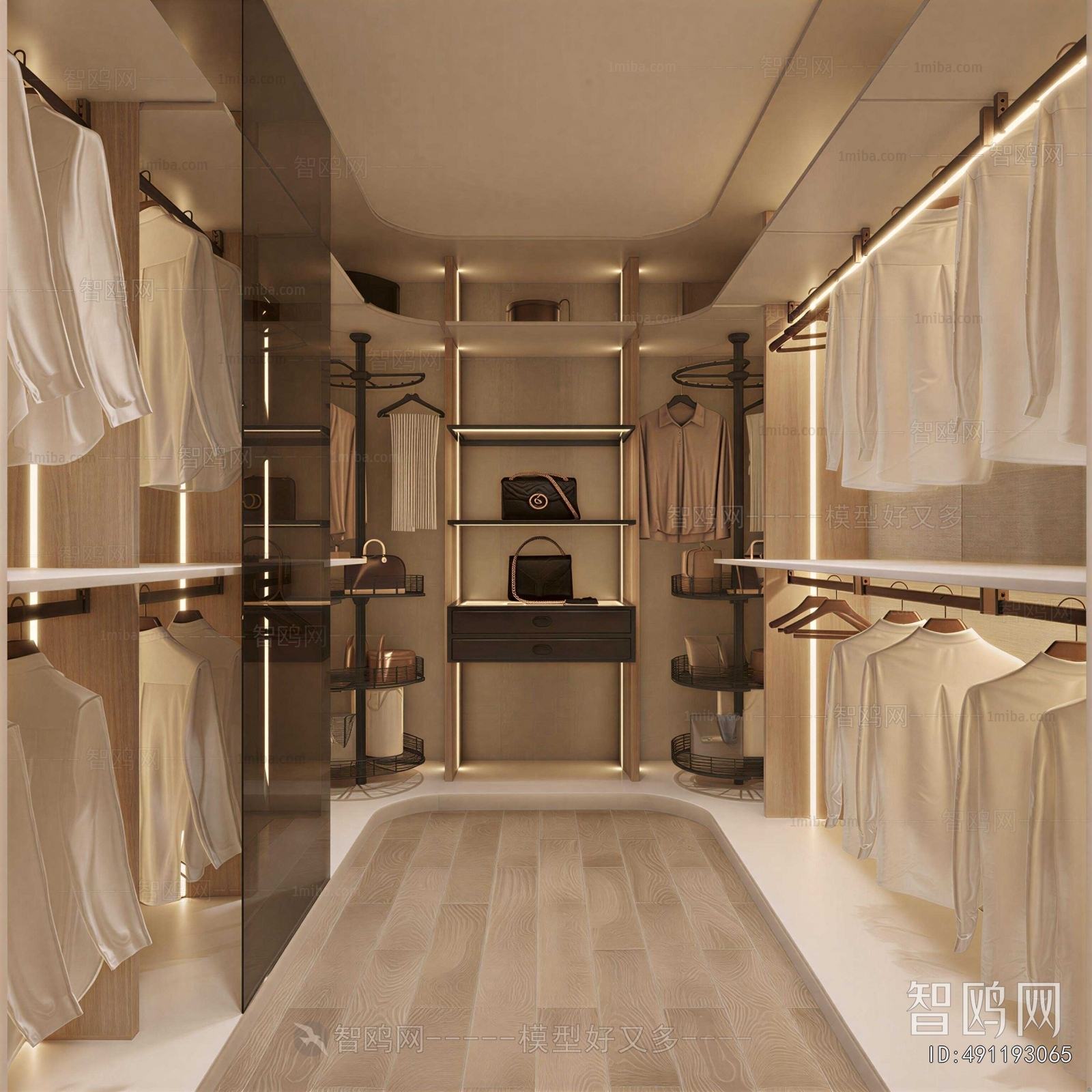 Modern Clothes Storage Area