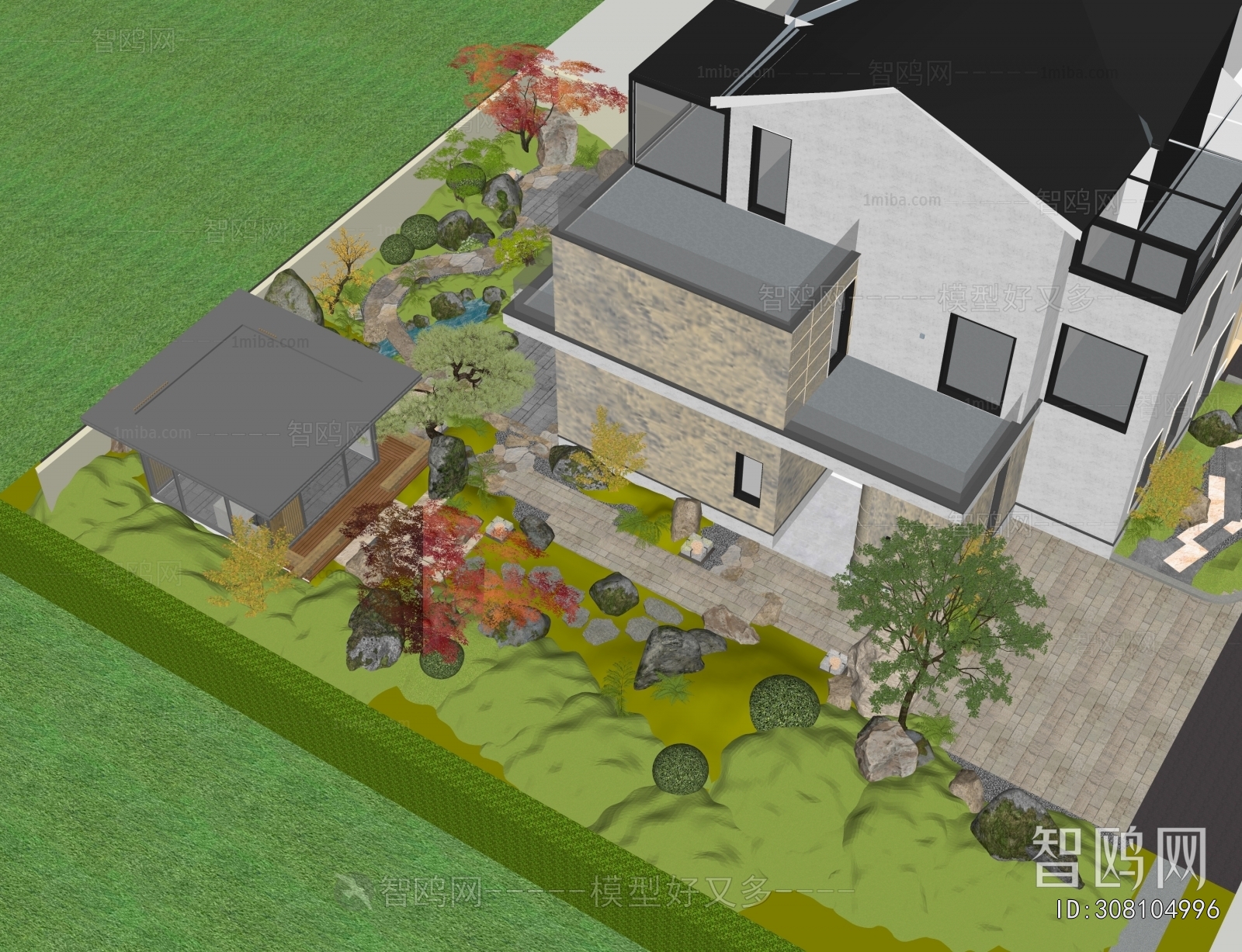 Japanese Style Courtyard/landscape