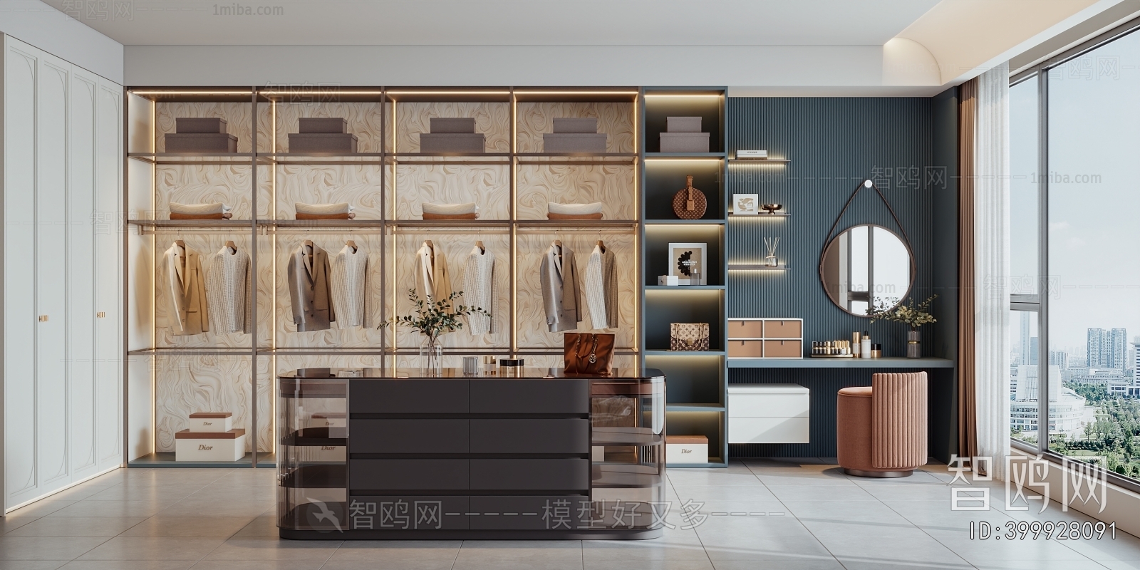 Modern Clothes Storage Area