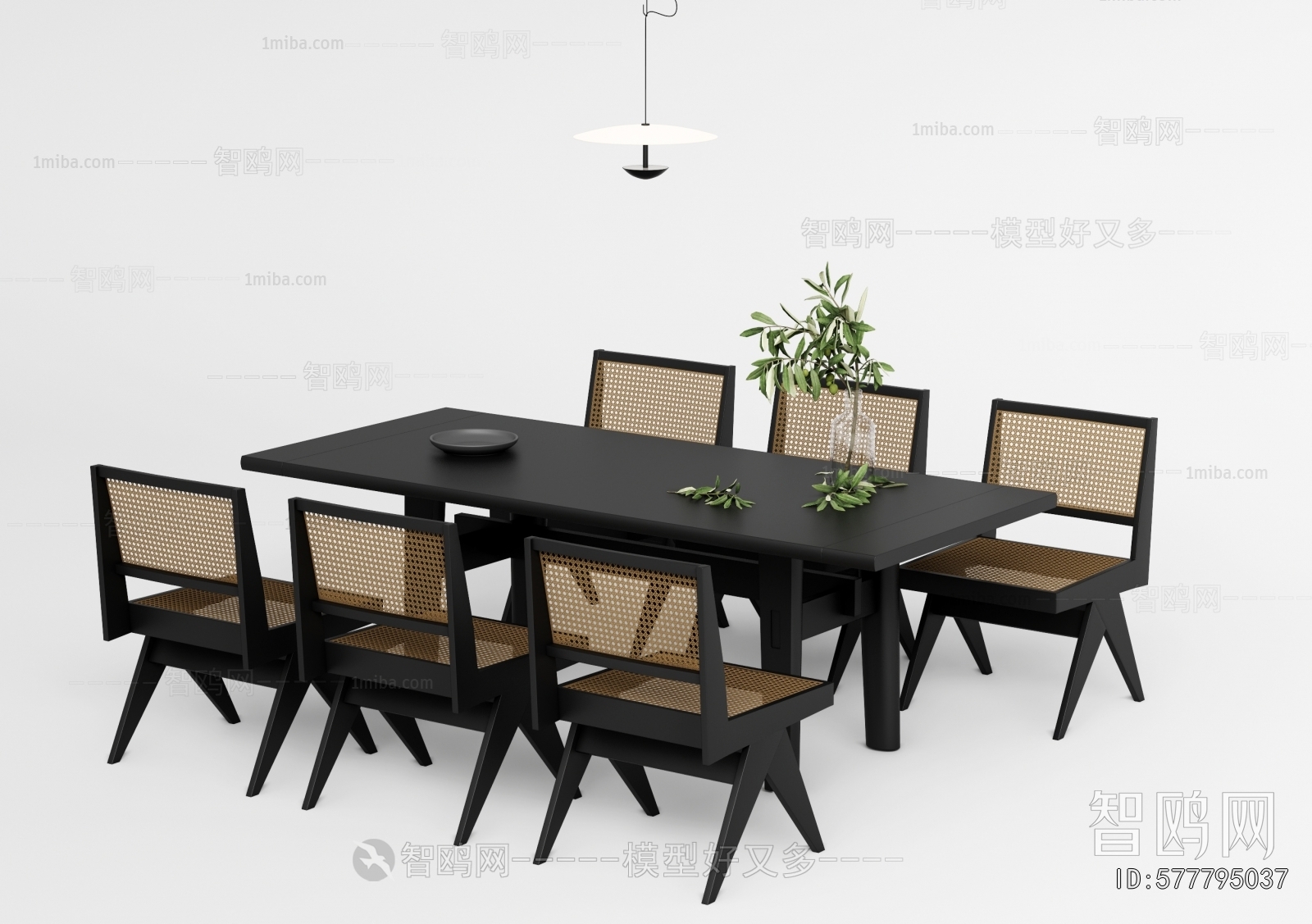 Wabi-sabi Style Dining Table And Chairs