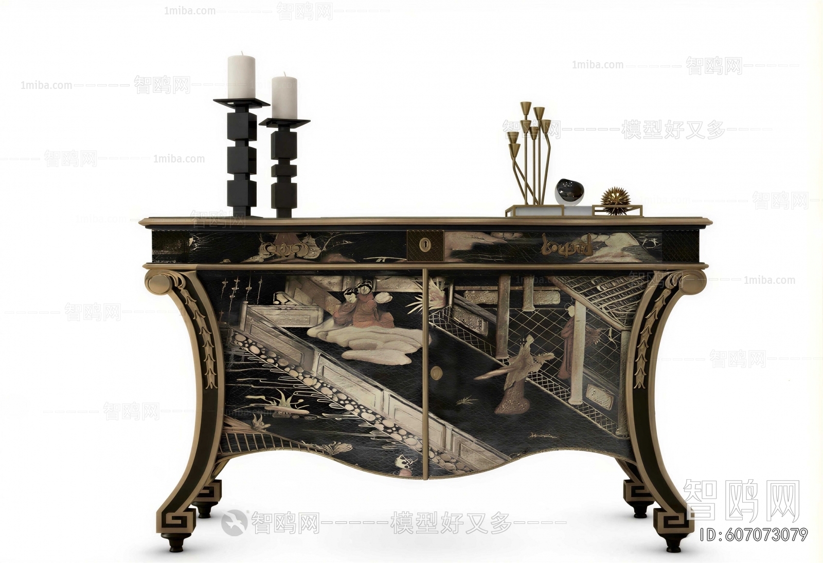 New Chinese Style Side Cabinet