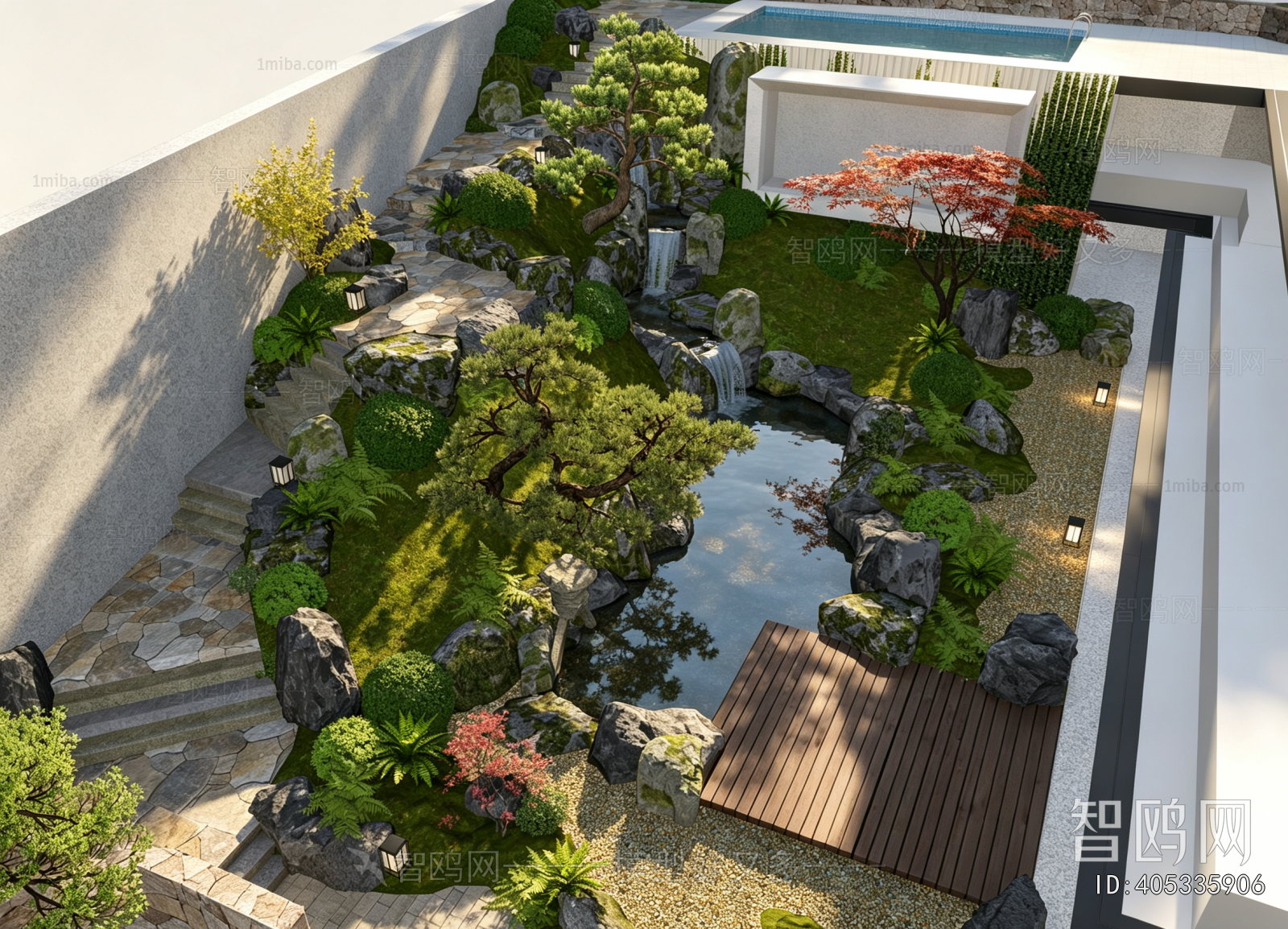 Japanese Style Courtyard/landscape