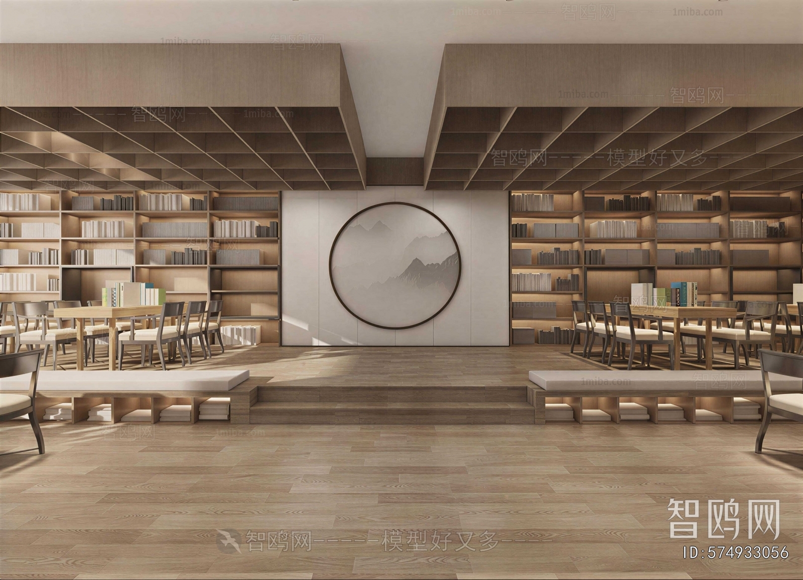 New Chinese Style Library