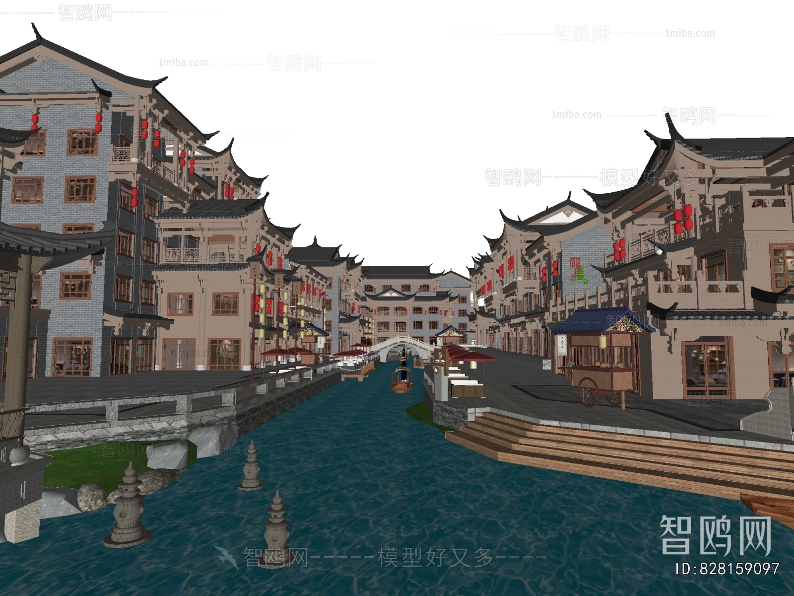 New Chinese Style Commercial Street