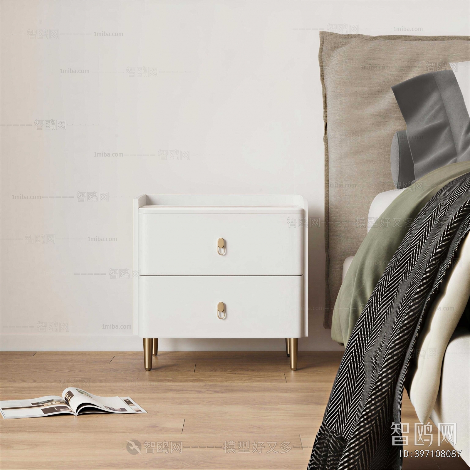Modern Bedside Cupboard