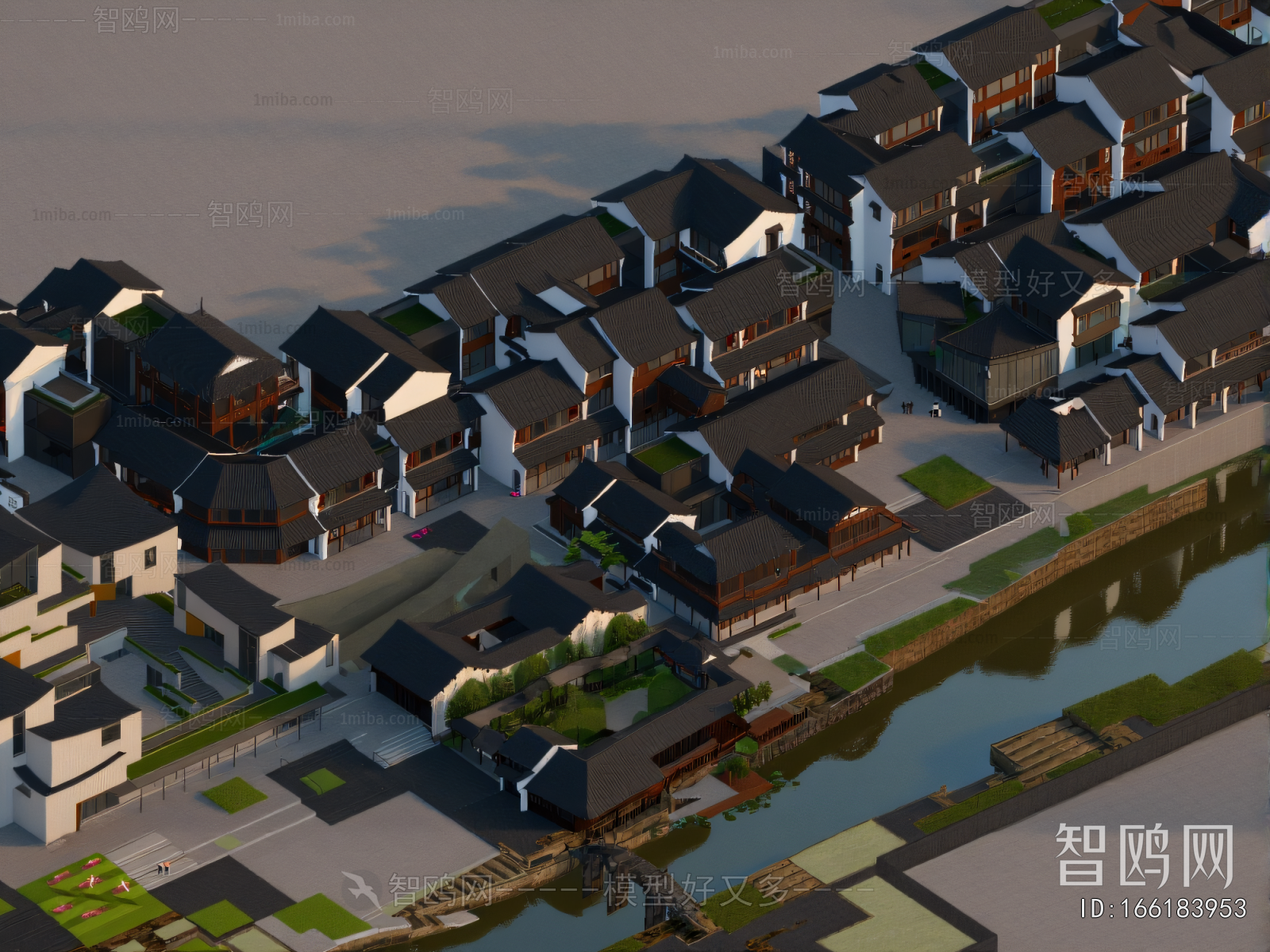 New Chinese Style Appearance Of Commercial Building