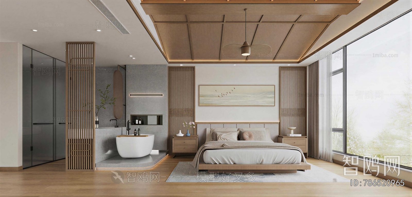 New Chinese Style Bedroom