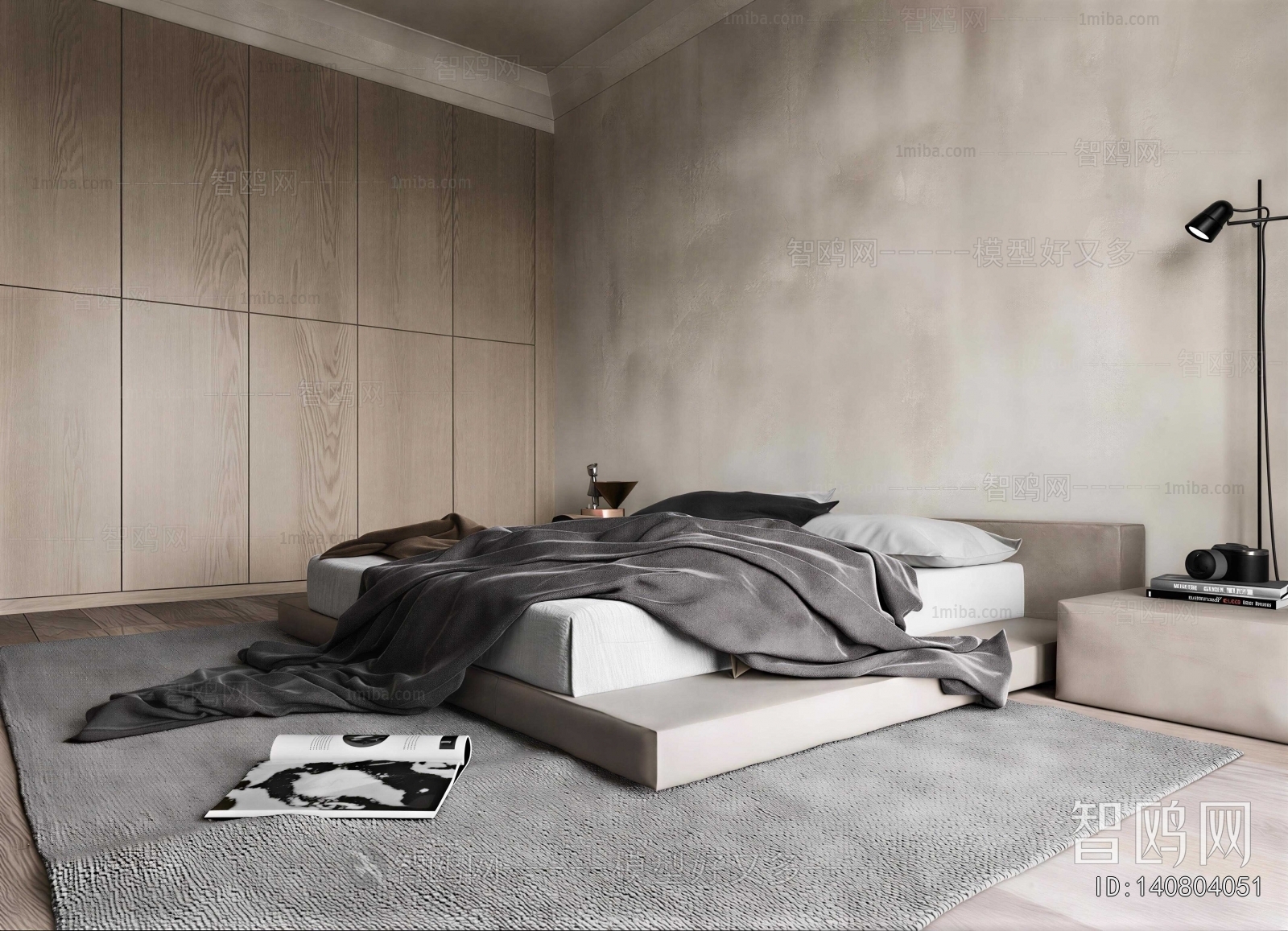 Wabi-sabi Style Bedroom