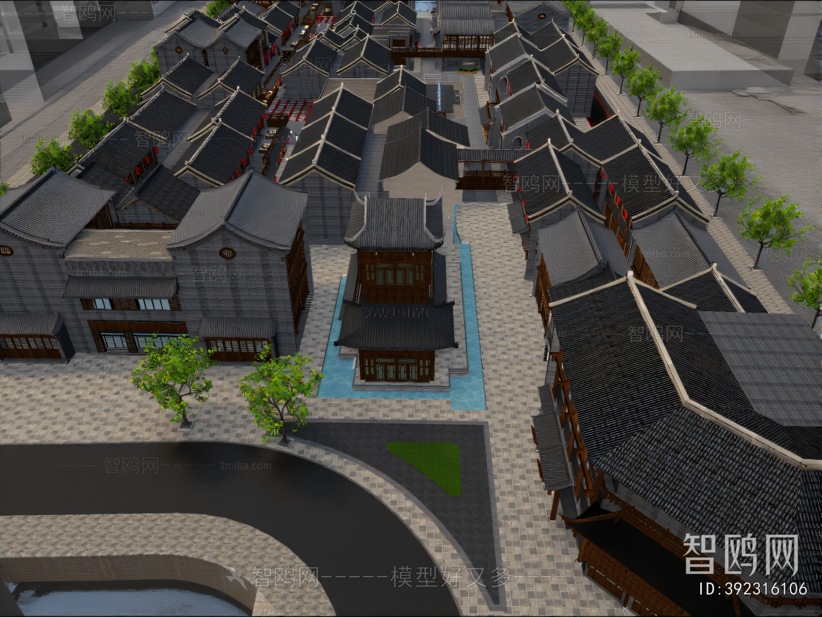 New Chinese Style Commercial Street