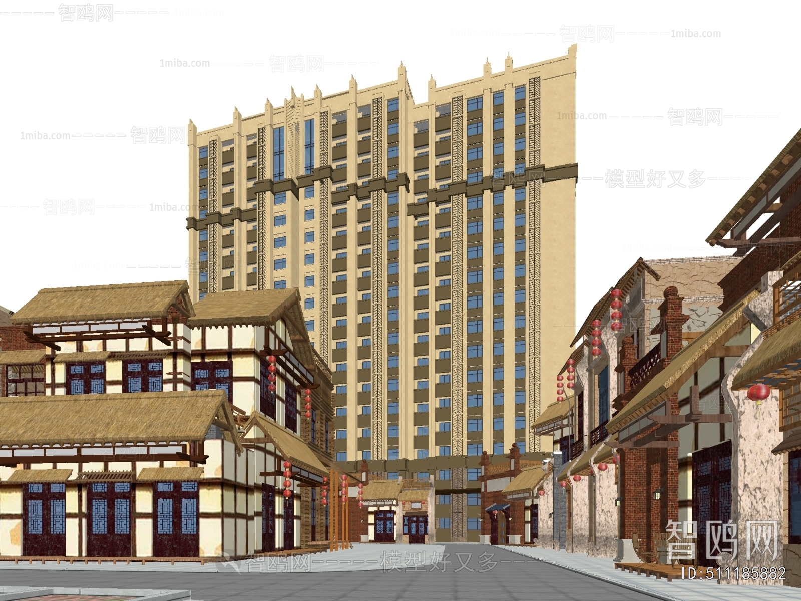 Chinese Style Commercial Street