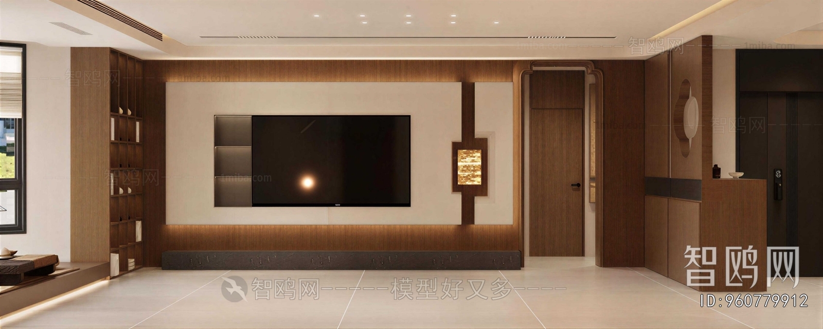 New Chinese Style TV Wall