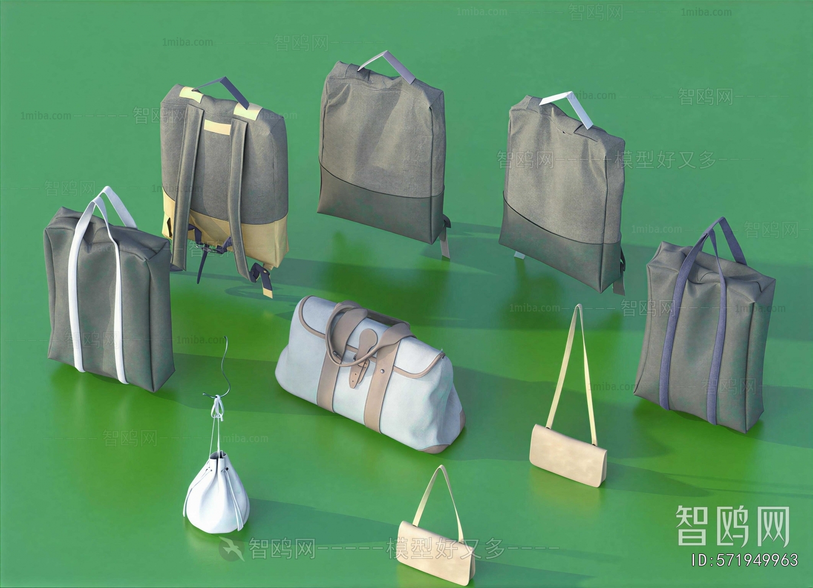 Modern Backpack And Backpack