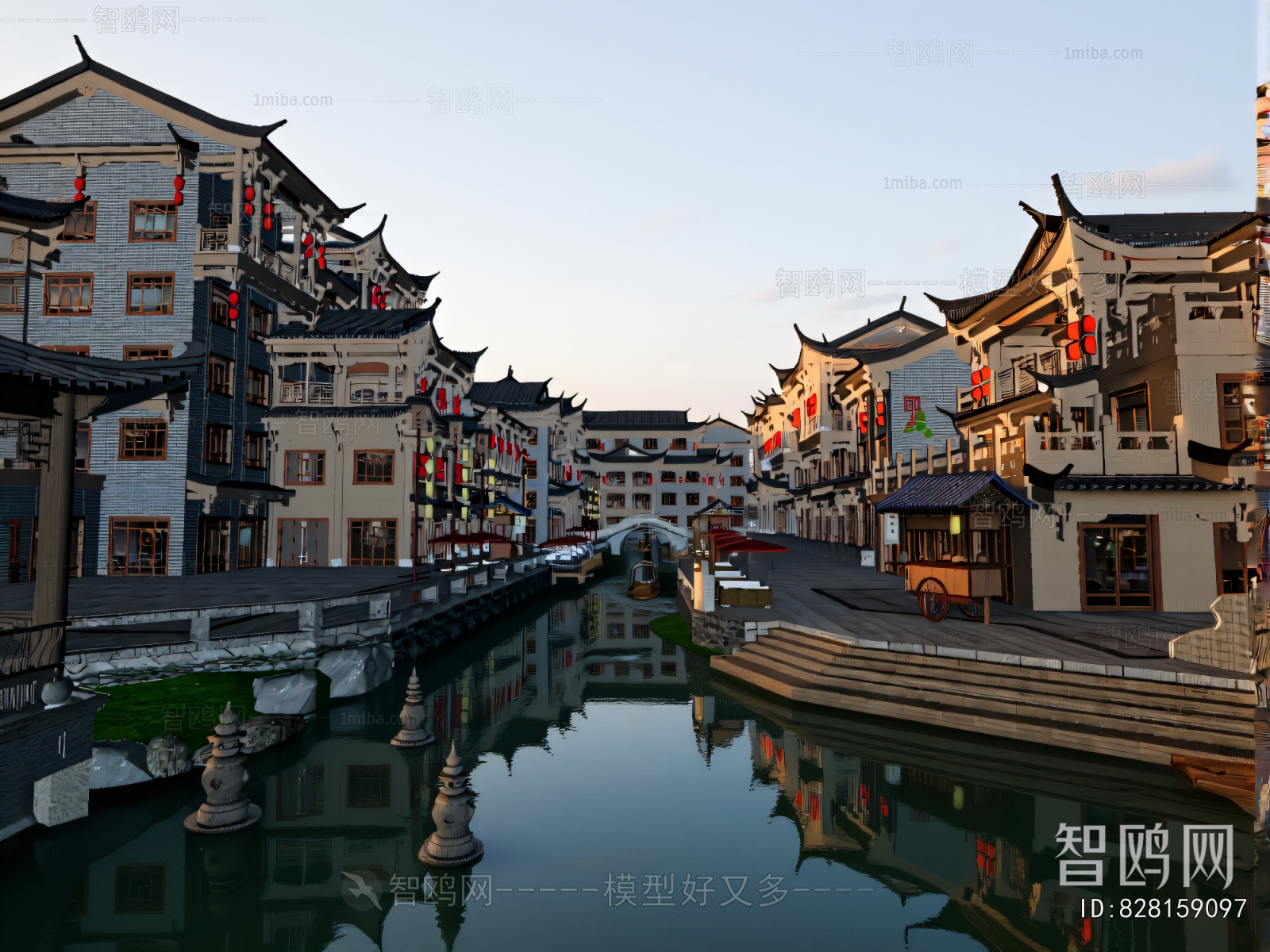 New Chinese Style Commercial Street