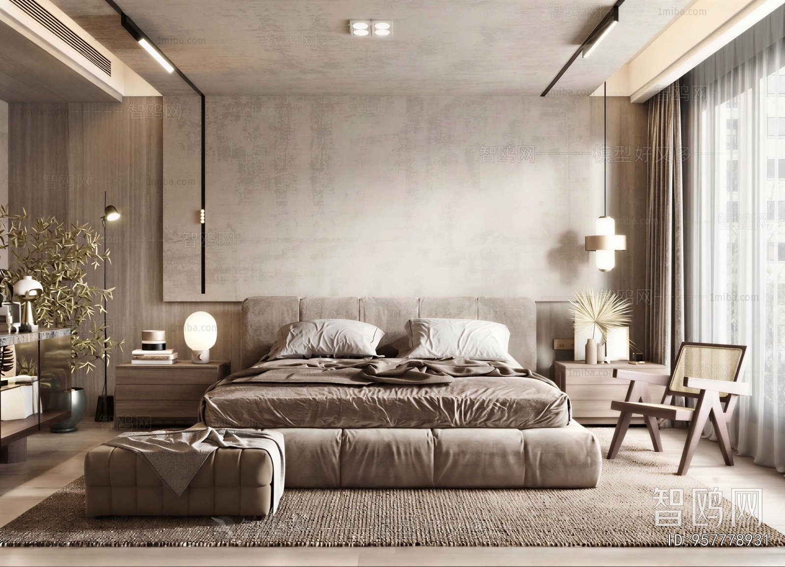 Wabi-sabi Style Bedroom