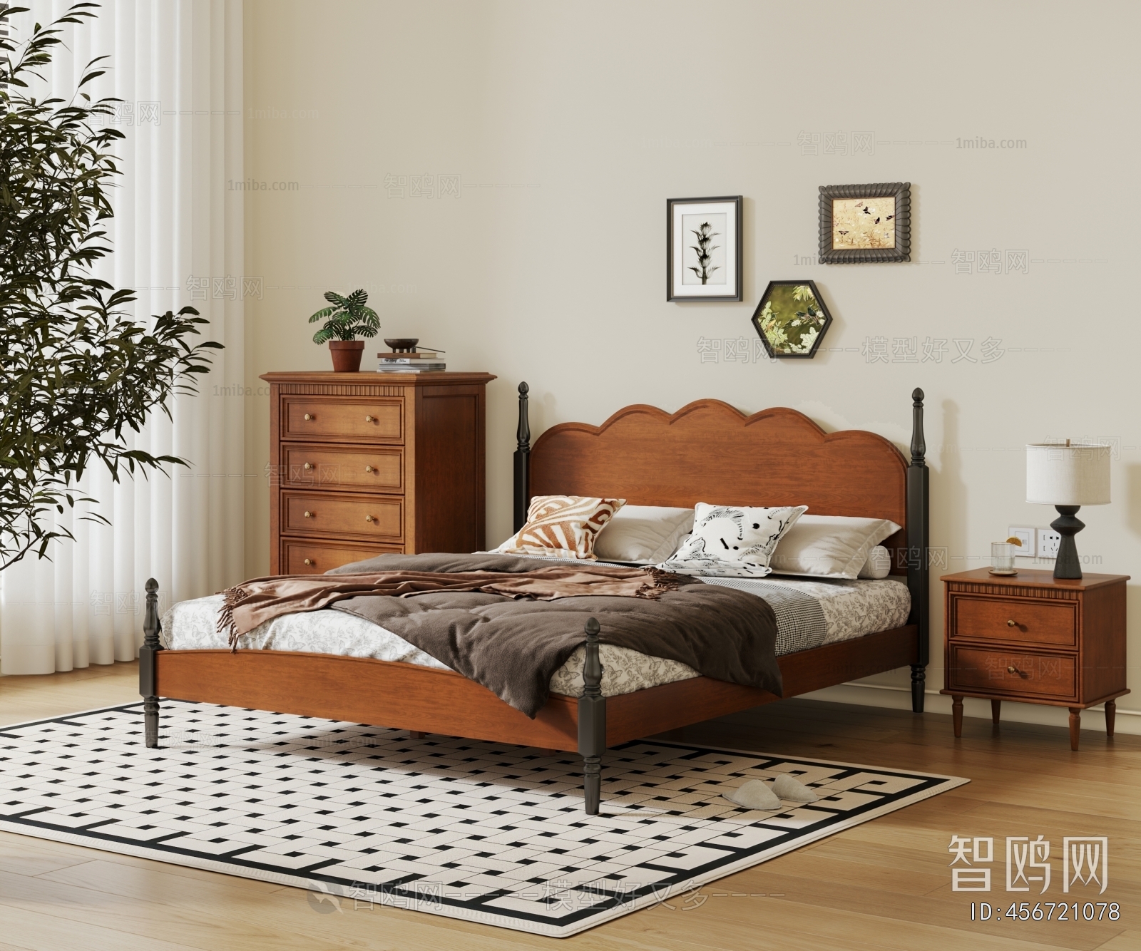 French Style Double Bed