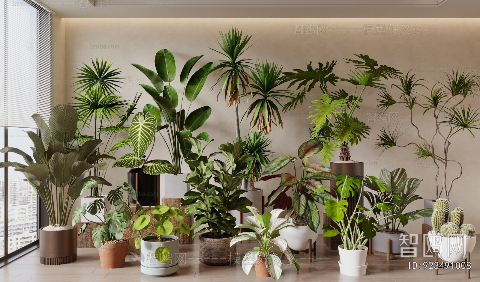 Modern Ground Green Plant Potted Plants