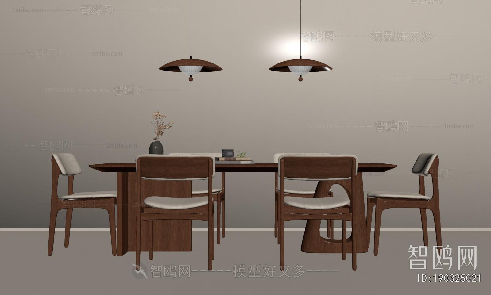 Wabi-sabi Style Dining Table And Chairs