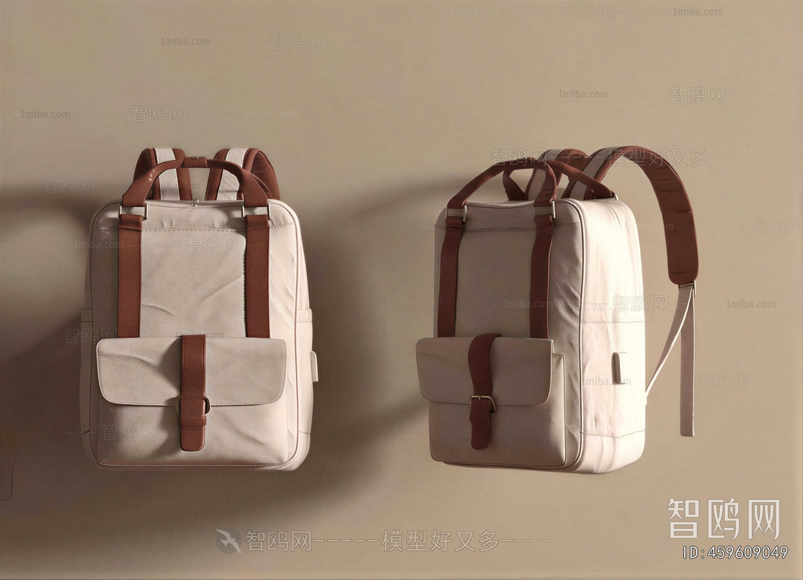 Modern Backpack And Backpack