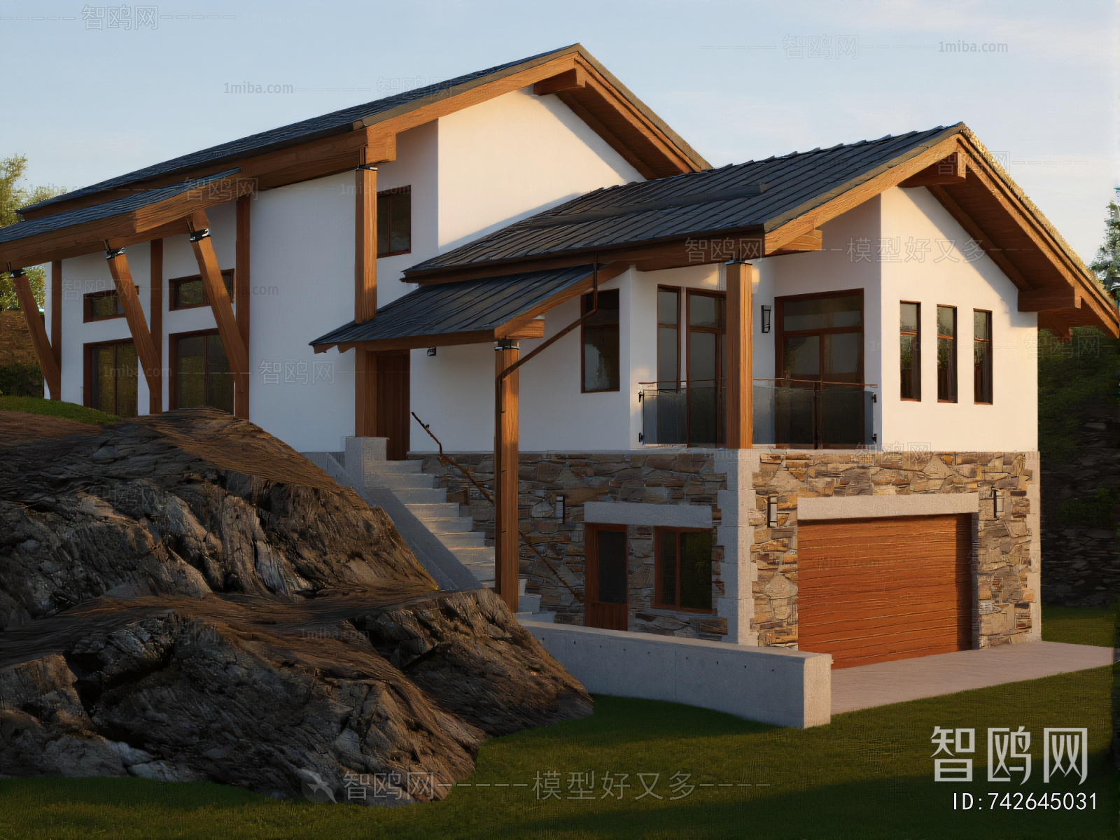 Chinese Style Appearance Of Commercial Building