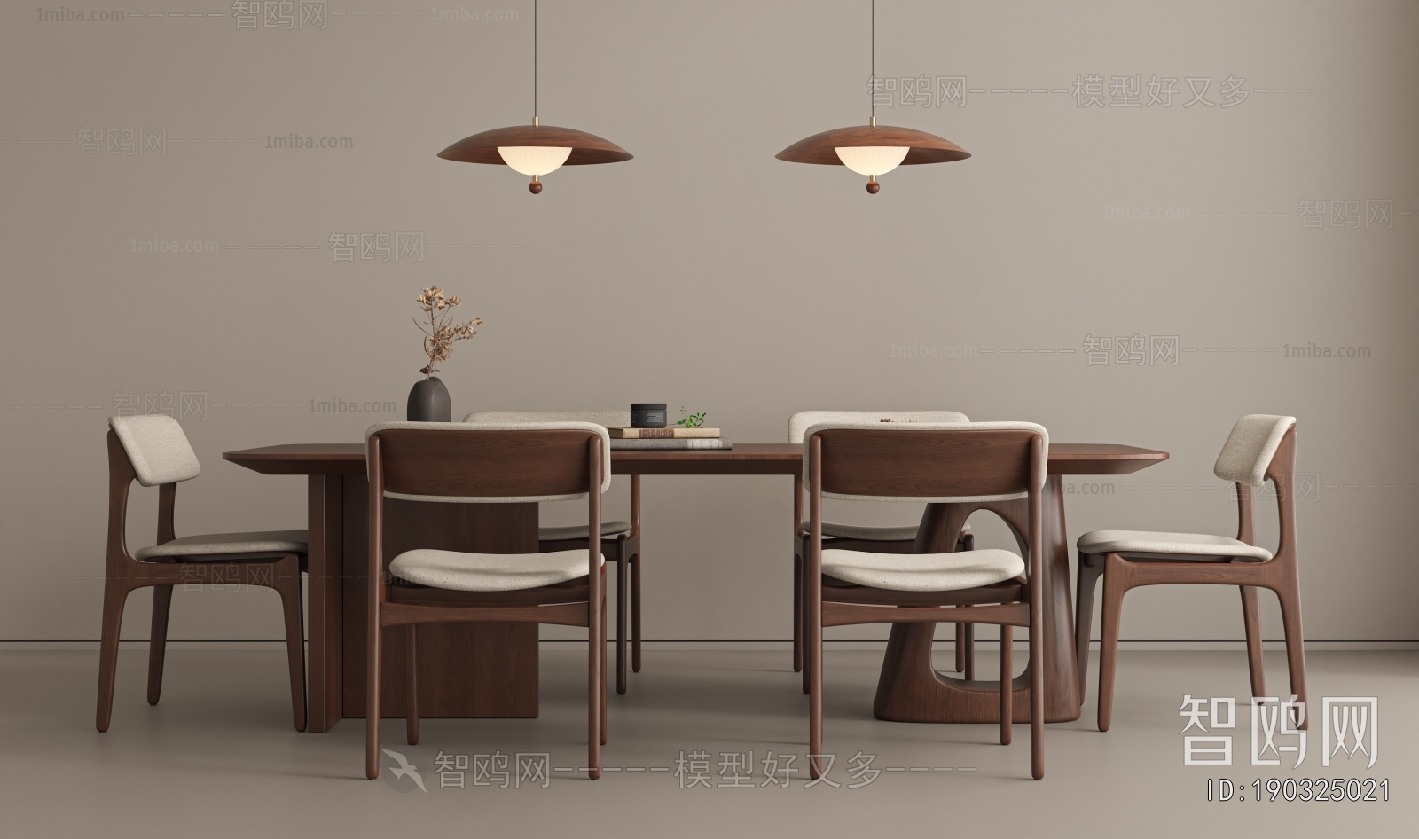 Wabi-sabi Style Dining Table And Chairs