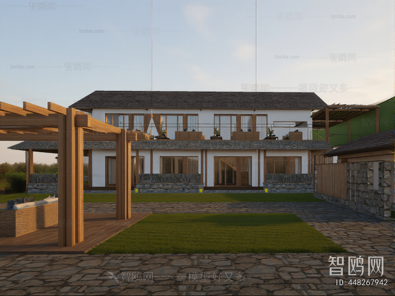 New Chinese Style Appearance Of Commercial Building