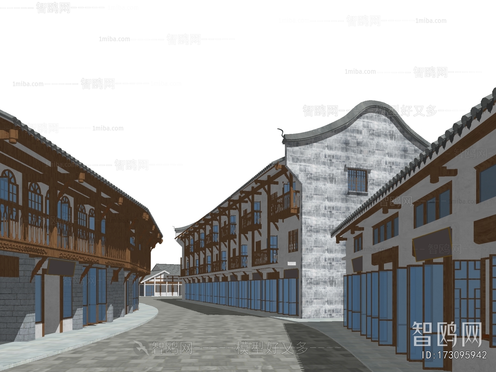New Chinese Style Commercial Street