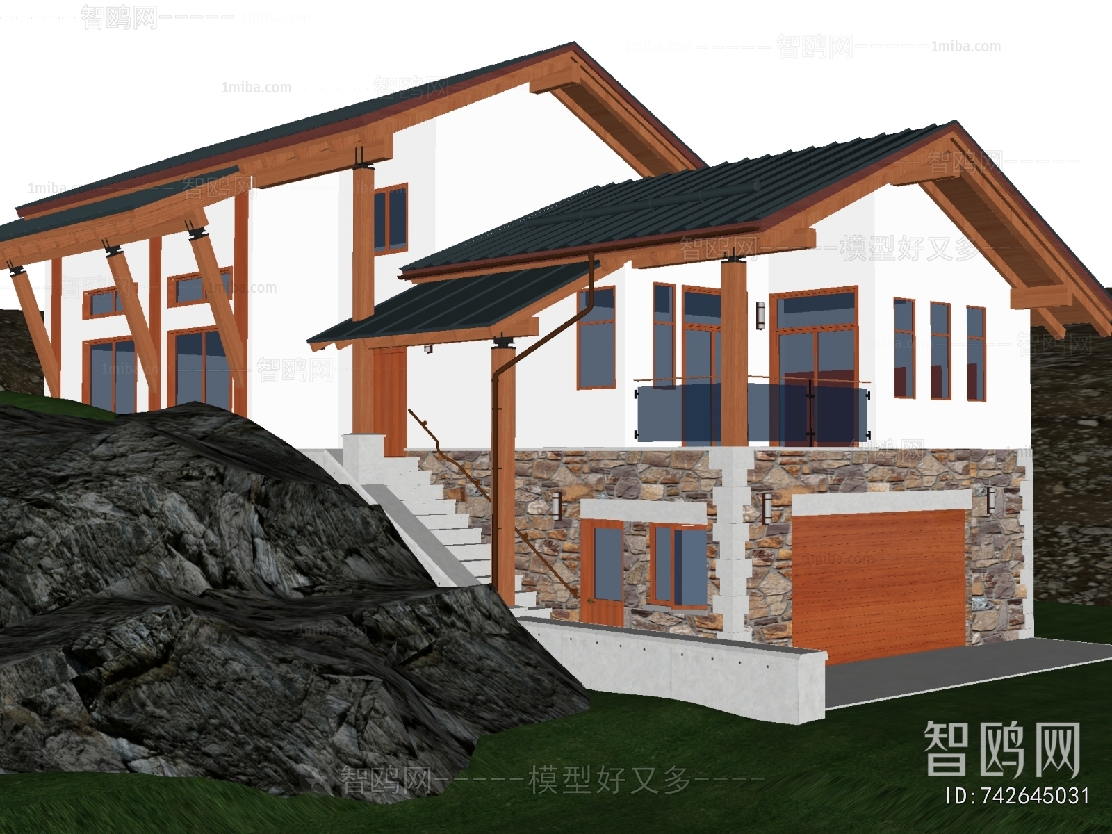 Chinese Style Appearance Of Commercial Building