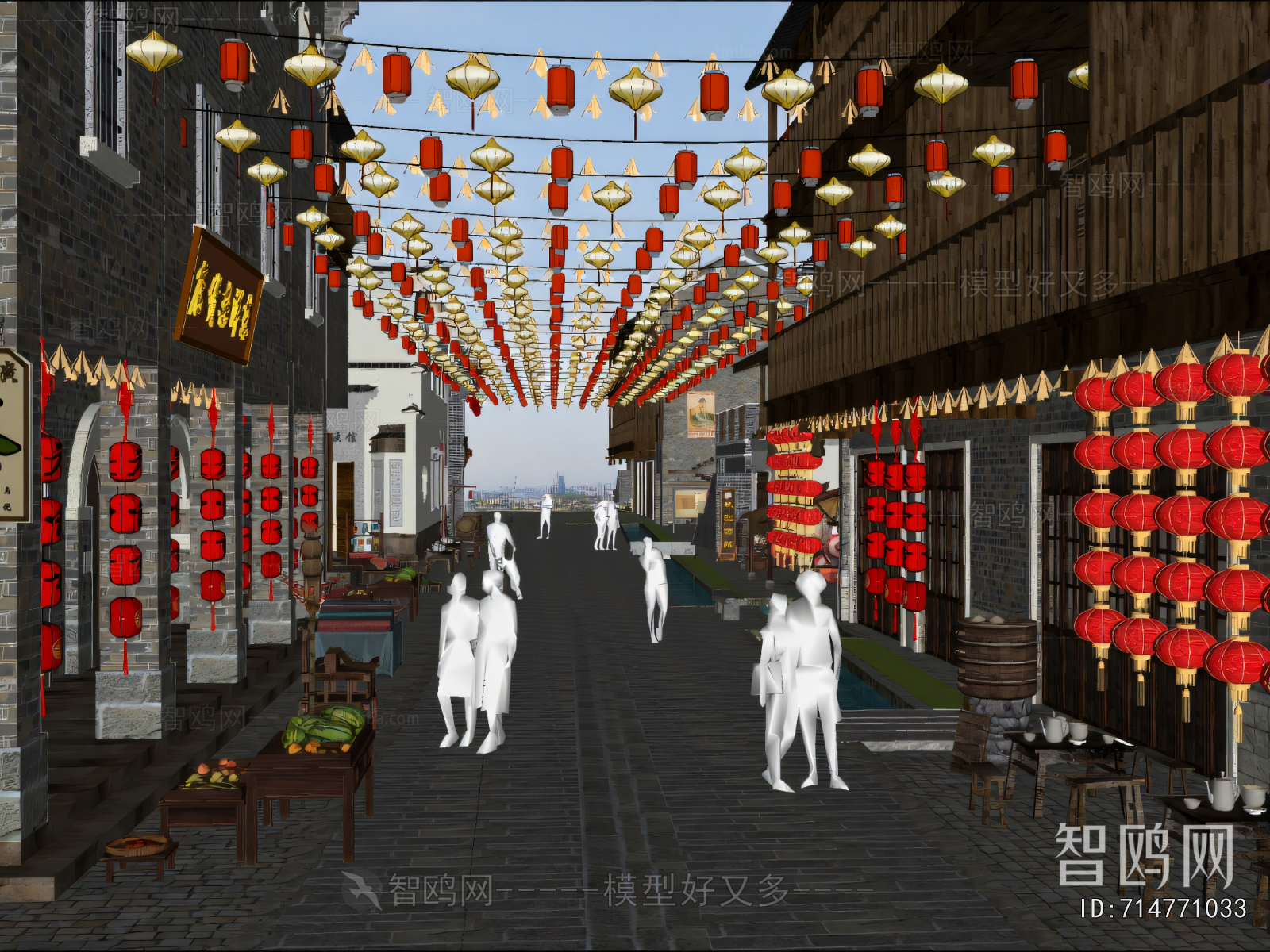 New Chinese Style Commercial Street