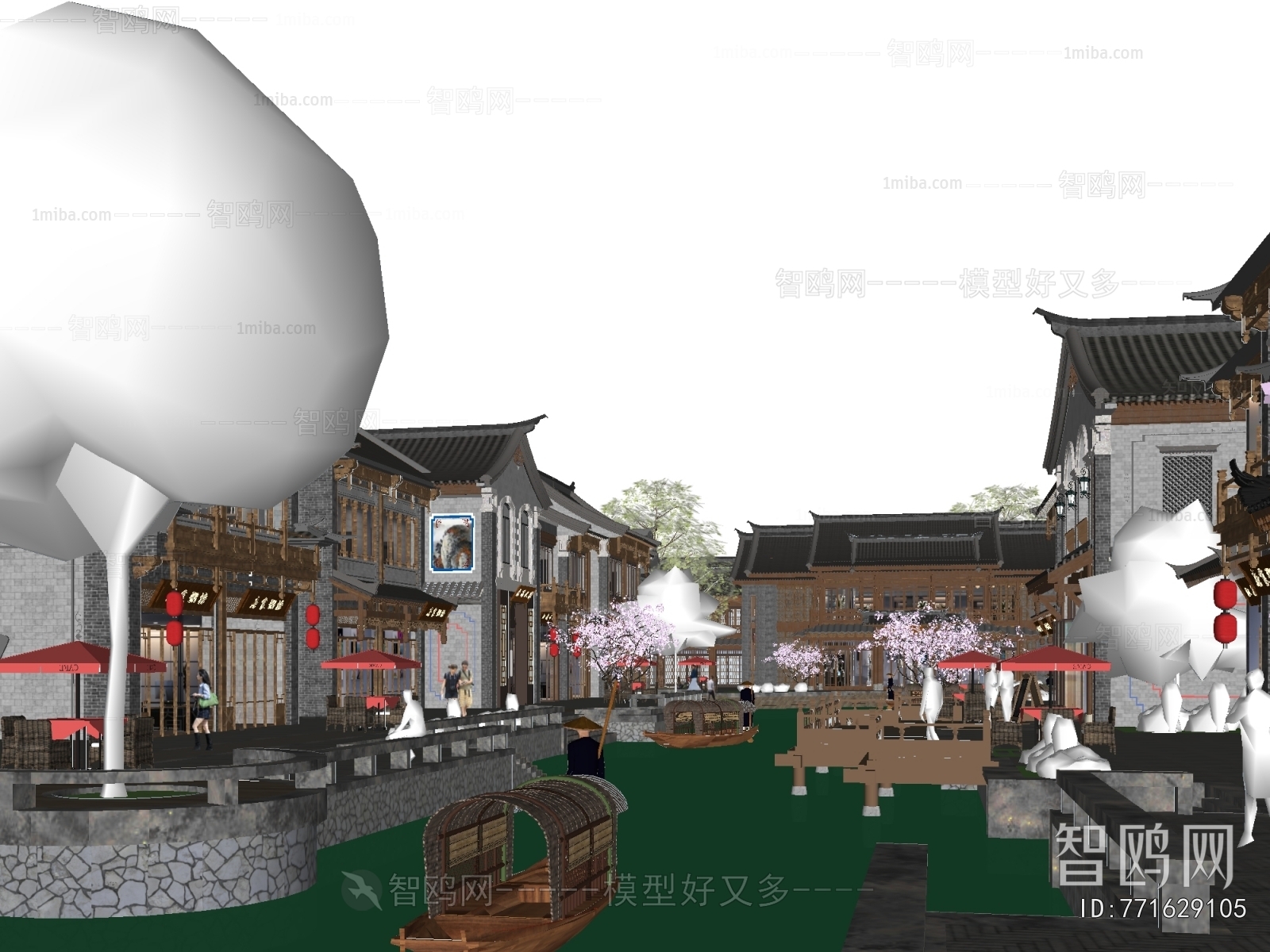 New Chinese Style Commercial Street