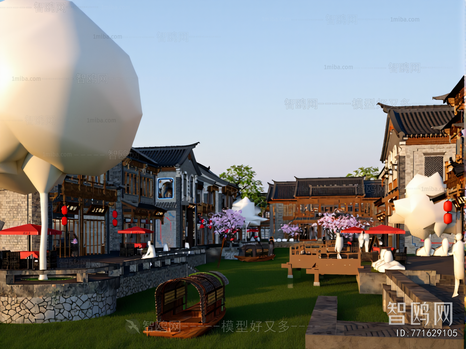 New Chinese Style Commercial Street