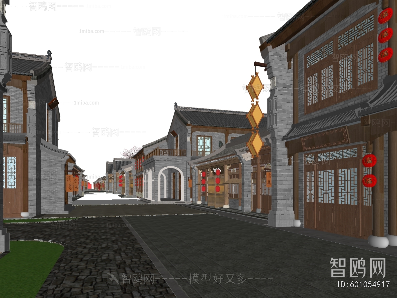 New Chinese Style Commercial Street