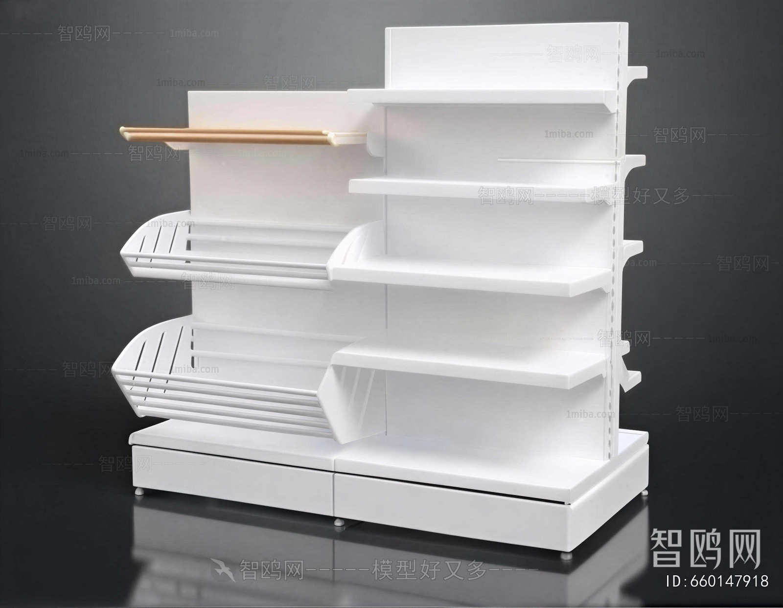Modern Supermarket Shelf