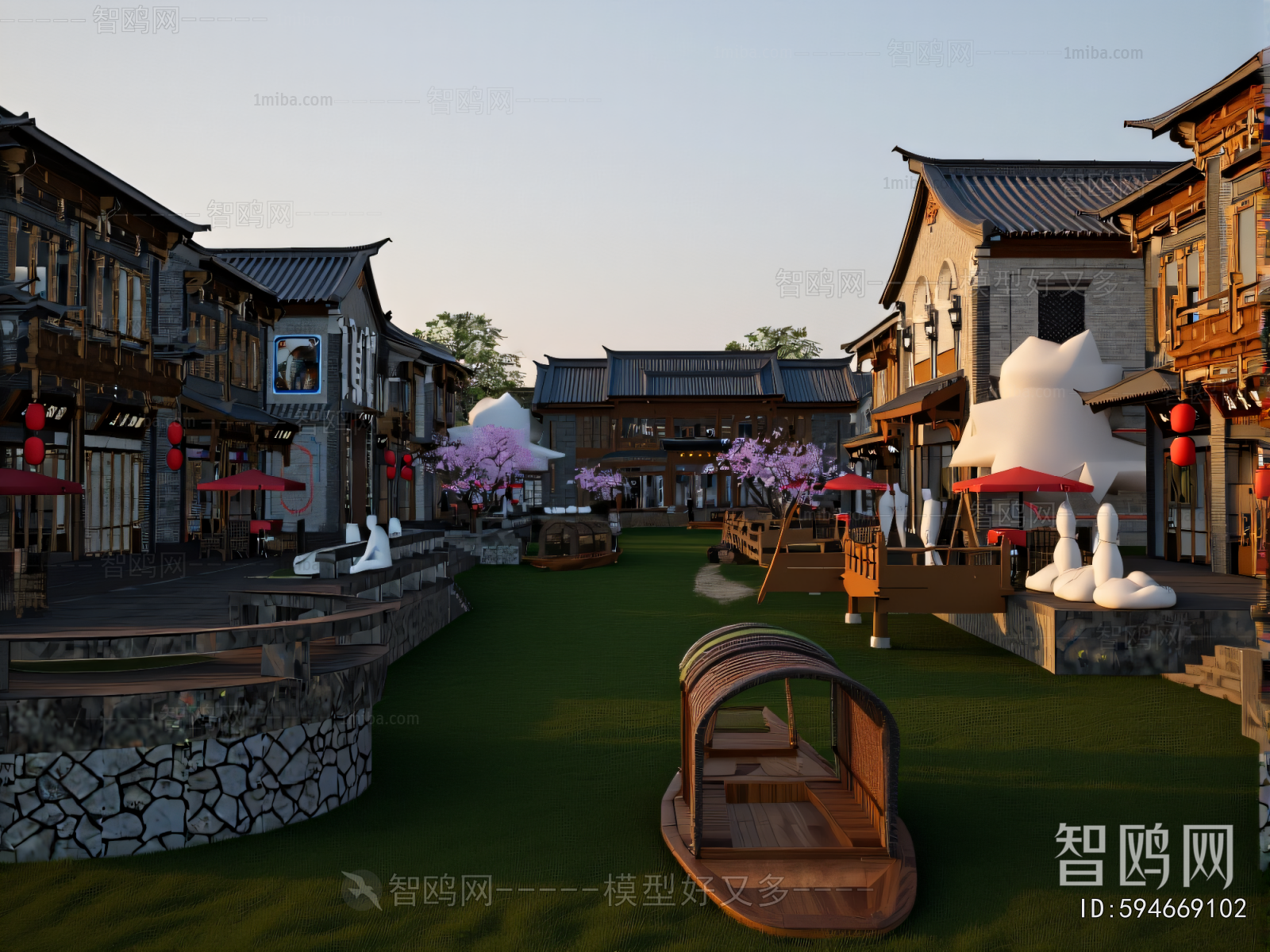 New Chinese Style Commercial Street