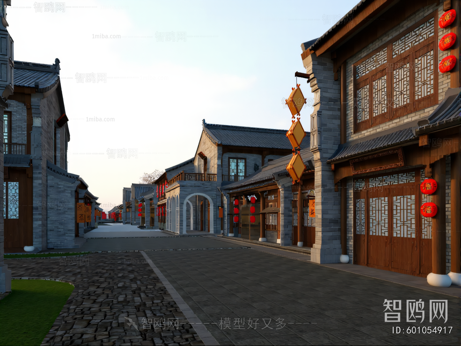 New Chinese Style Commercial Street