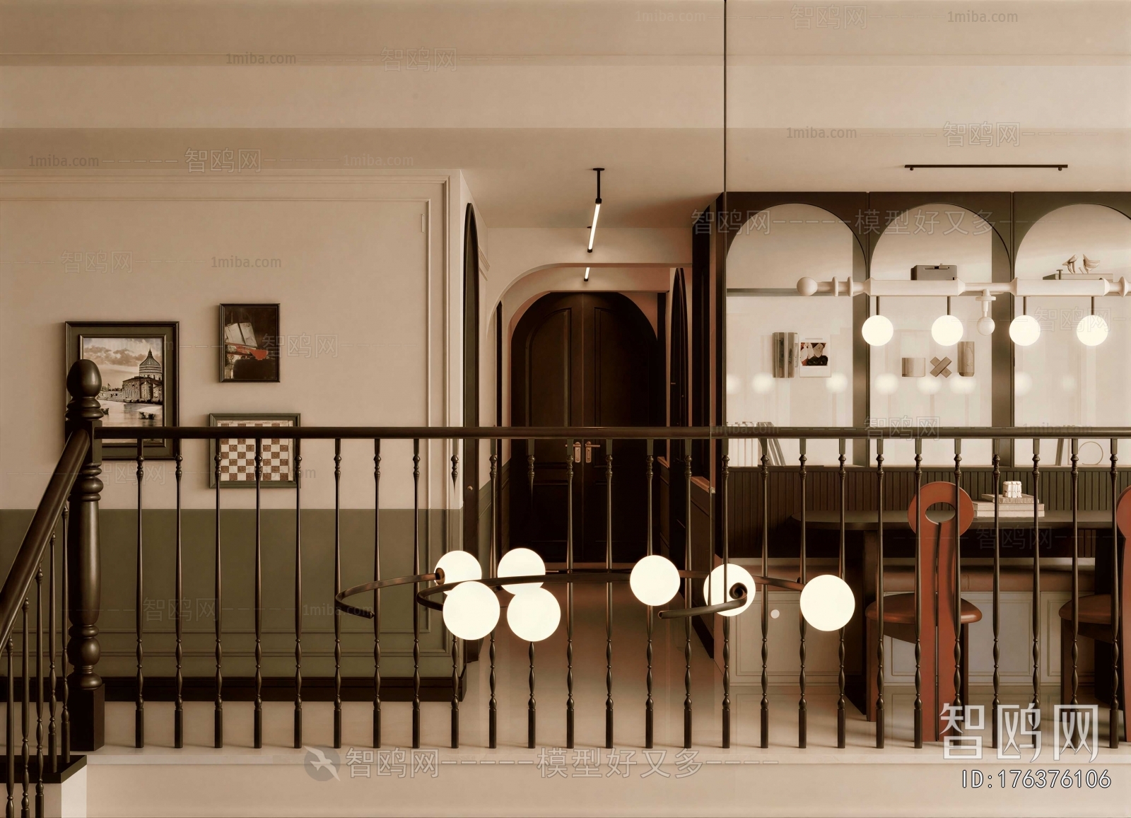 French Style Hallway